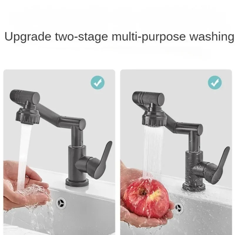 VIvolux | Splash-proof mechanical universal swivel arm faucet