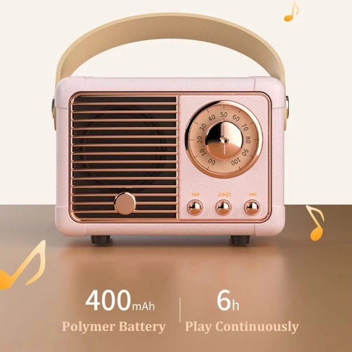 Kalsten | Vintage-Style Wireless Bluetooth Speaker with Subwoofer
