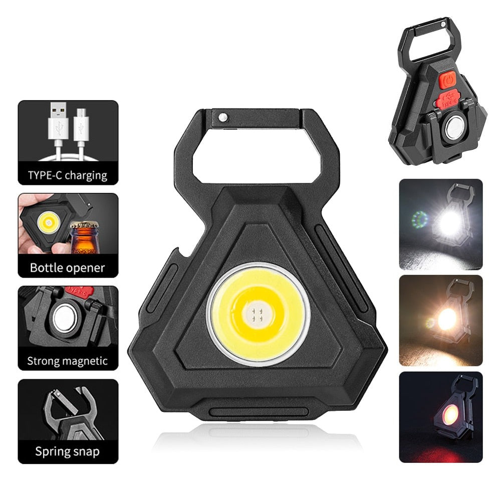 Mini LED Flashlight USB Bottle Opener Keychain | Kalsten