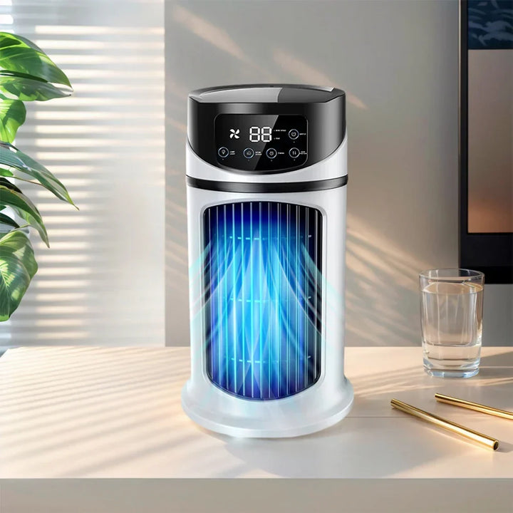 Portable Air Cooler Fan with Humidifier & Dust Filter – USB Powered Mini AC for Home & Office | Kalsten