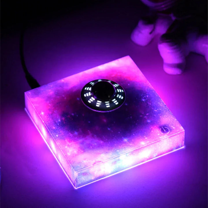 Magnetic Levitating Spaceship Rotating LED Night Lamp | Kalsten