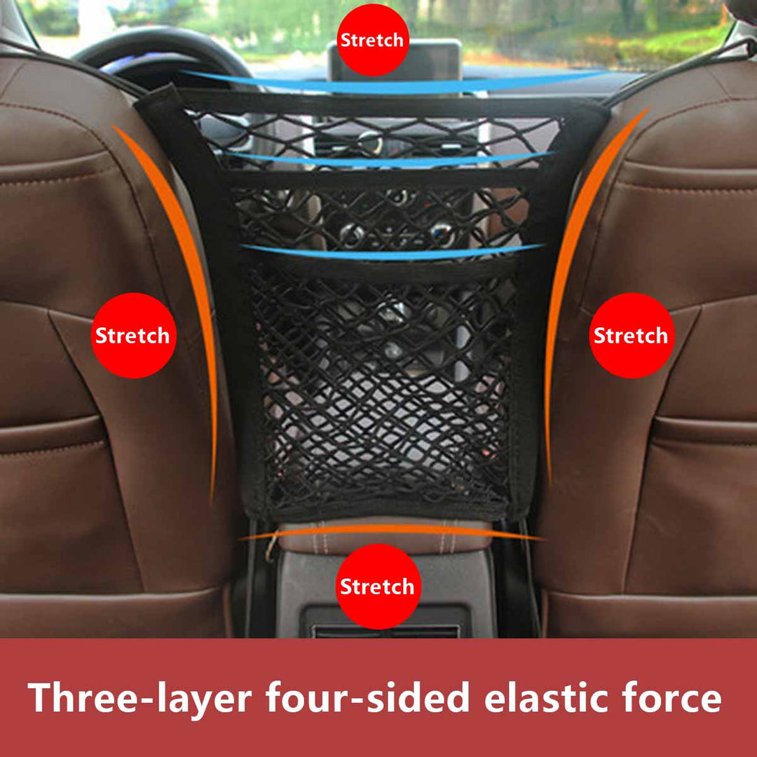 Kalsten | Safety Net for Car with Storage Space for Pets