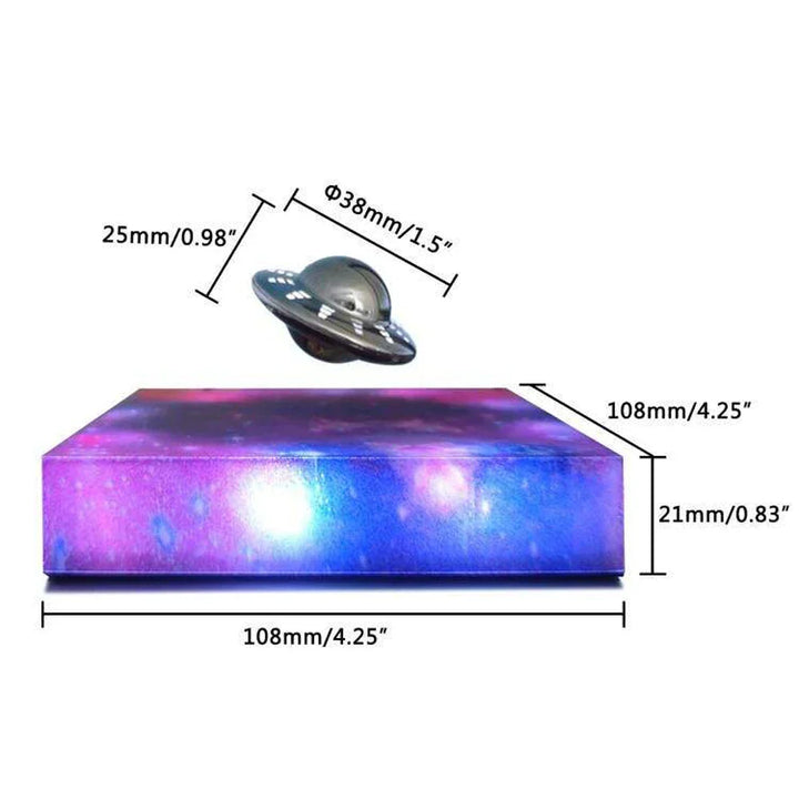 Magnetic Levitating Spaceship Rotating LED Night Lamp | Kalsten
