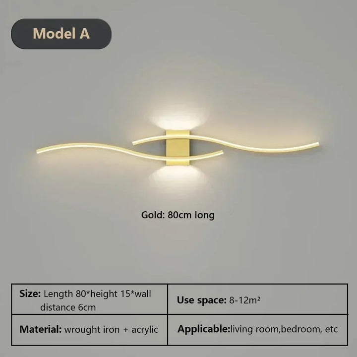 Modern LED Wall Lamp – Wall Sconce Light for Living Room, Bedroom, and Aisle – Stylish Indoor Home Lighting Fixture | Kalsten