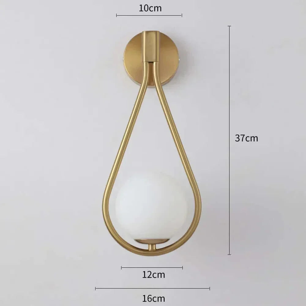 Drop Luxury Glass Balls Wall Lamp | Kalsten