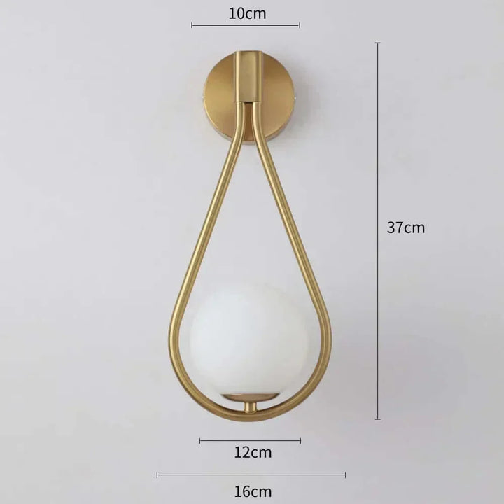 Drop Luxury Glass Balls Wall Lamp | Kalsten