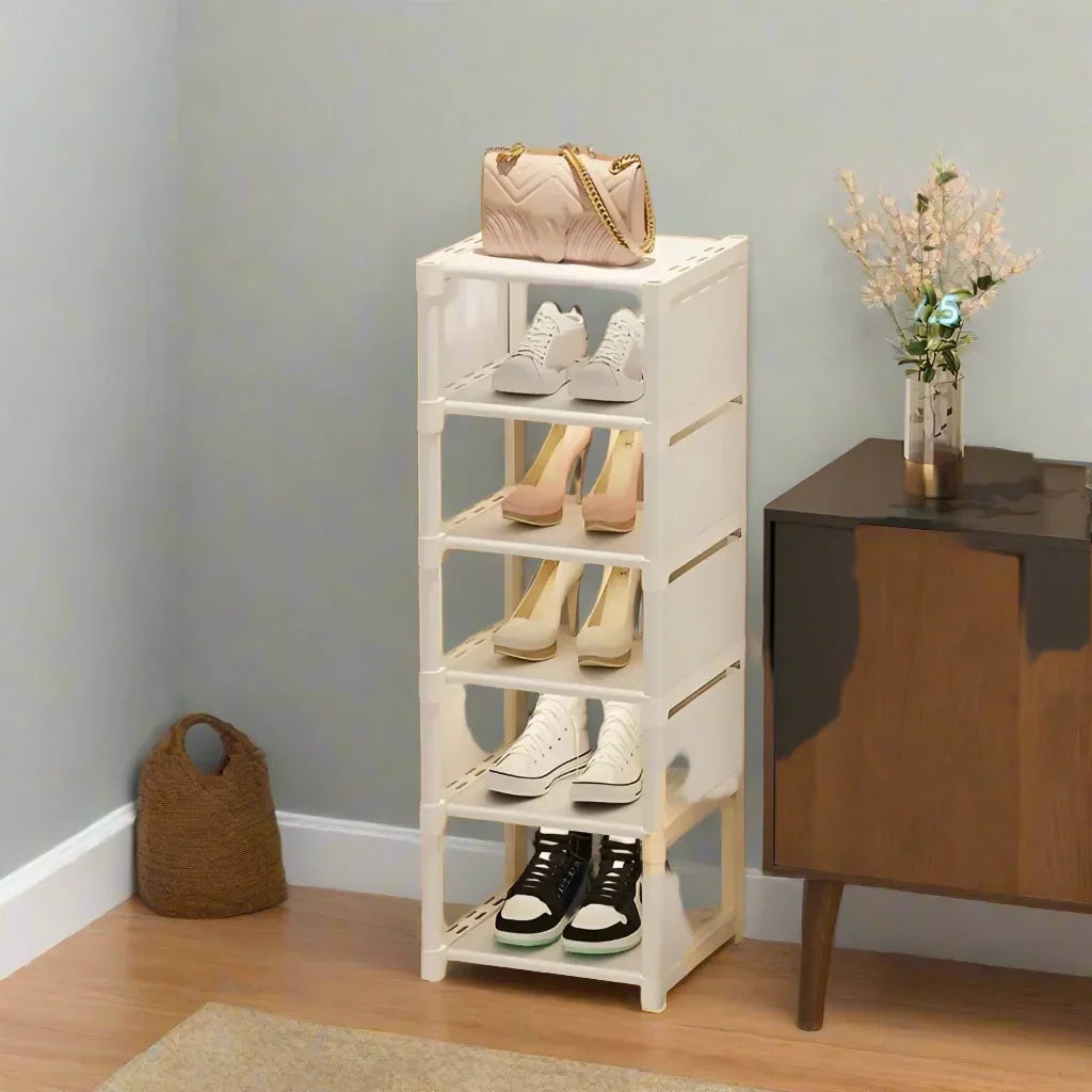 Kalsten | Space-Saving Metal Frame Shoe Rack with 6/8 Layers – Liora