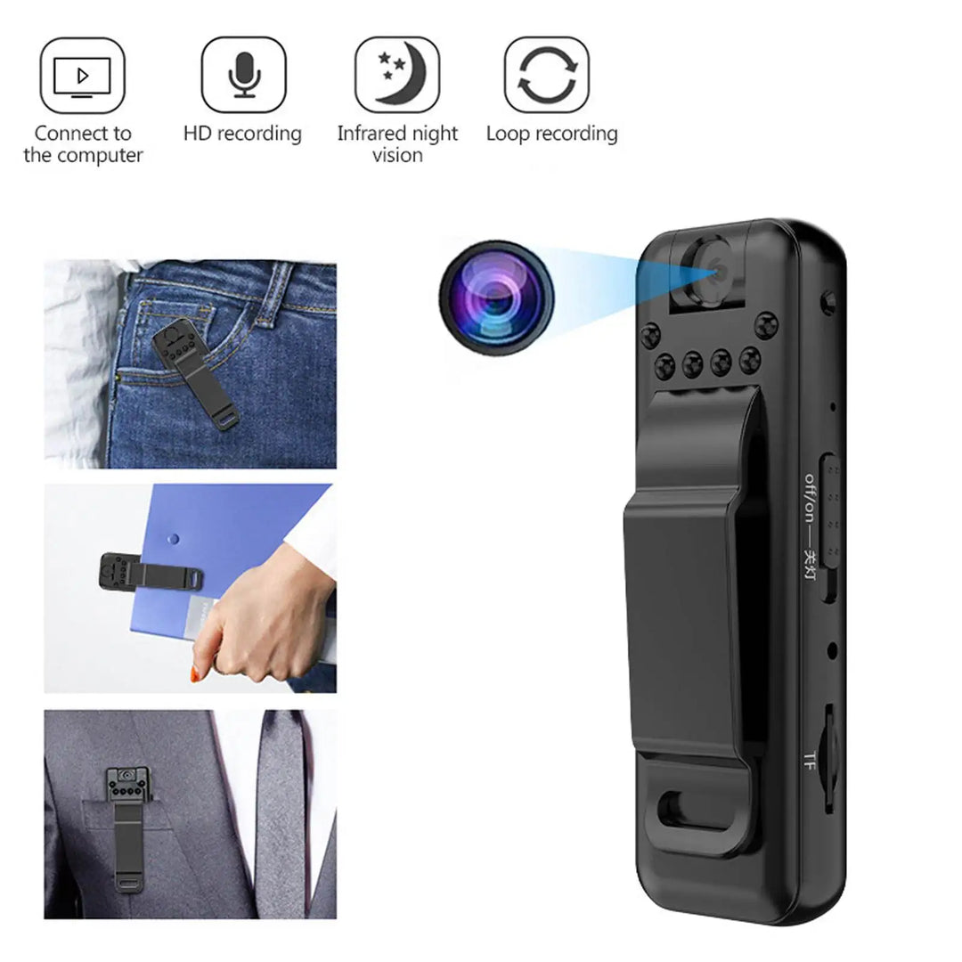 Pocket Spy Mini Clip-On Video Recorder Camera | Kalsten