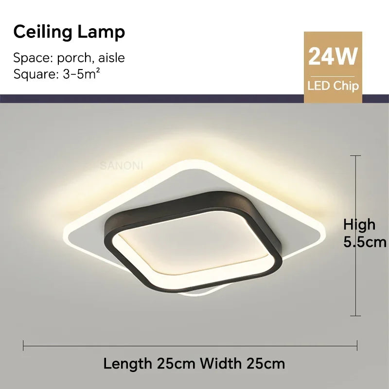 Modern LED Aisle Ceiling Light Chandelier | Kalsten