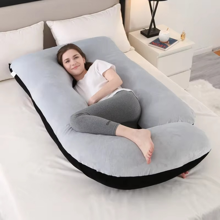 Kalsten | J-Shaped Maternity Support Pillow for Side Sleeping and Breastfeeding