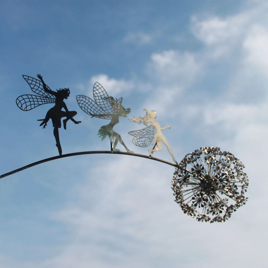 Kalsten | Metal Fairy Garden Sculpture Outdoor Lawn Decor