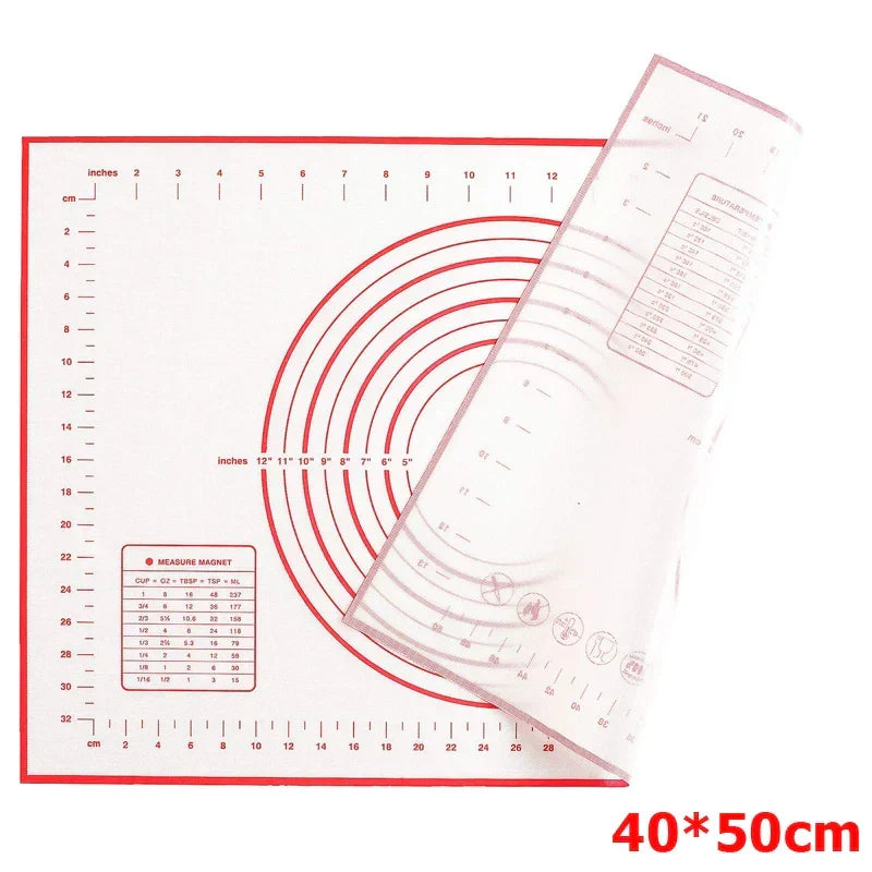 Kalsten | BakeFlex Silicone Baking Mat | Extra Thick & Non-Stick | With Measuring Scale | Perfect for Rolling Out Dough, Fondant & Pastry