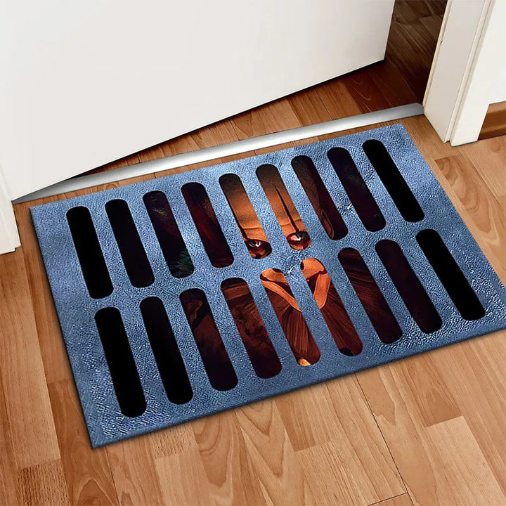 Creepy Halloween Doormat – Non-Slip Door Mat with Pumpkin and Ghost Design for the Entrance Area | Kalsten