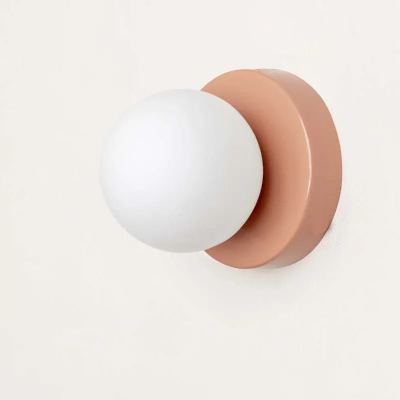 Kalsten | LumiGlobe - Modern Wall Lamp with Glass Block in Mid-Century Style