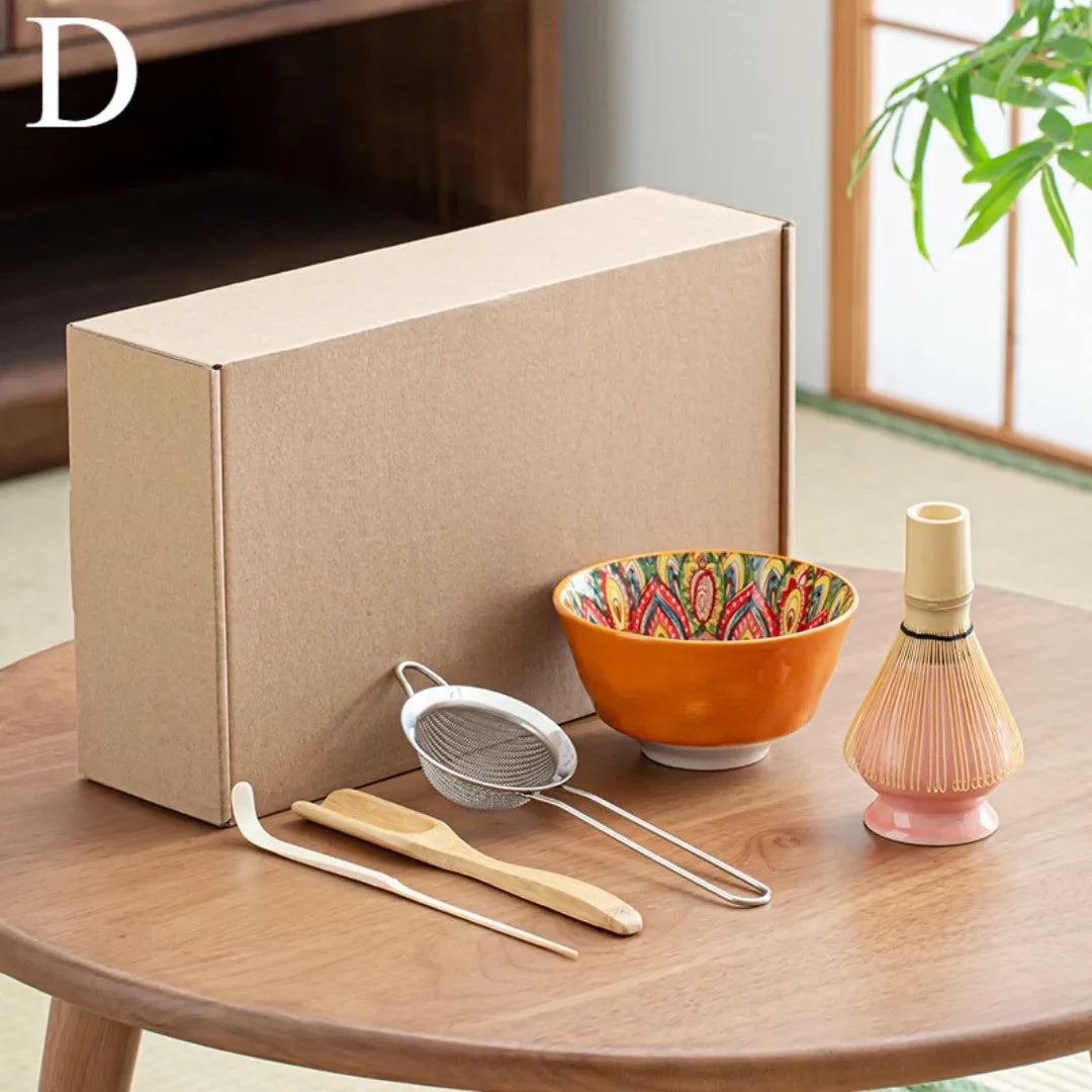 Variant image for Matcha Tea Set 6-Piece Green Ceramic and Bamboo Standard Size-3
