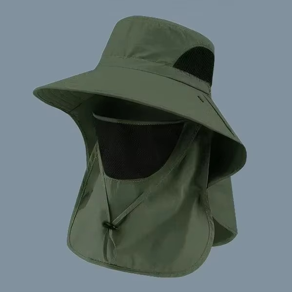 Kalsten | UV Protection Outdoor Sun Hat with Wide Brim and Neck Flap for Hiking, Fishing, and Camping