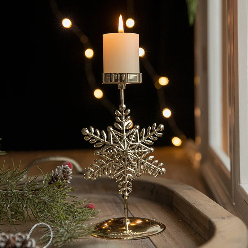 Christmas Candle Holders - Star and Christmas Tree Design for Festive Decoration | Kalsten