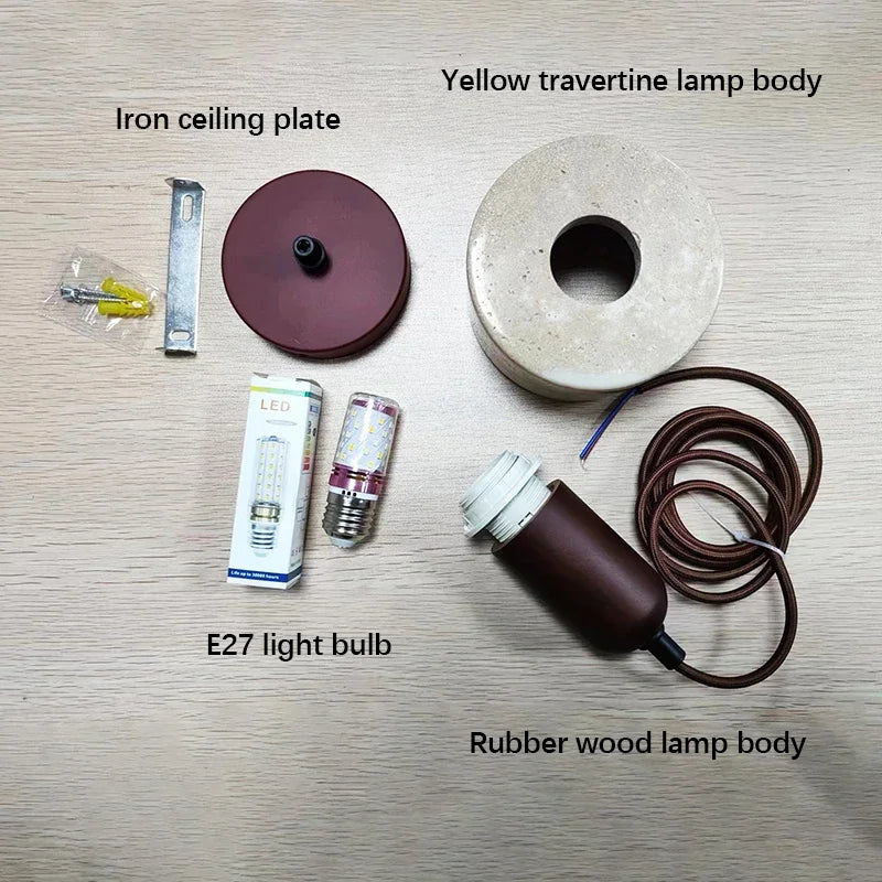 Modern LED Pendant Lamp – Nordic Hanging Light for Bedroom, Living Room, and Hotel with E27 Bulb | Kalsten