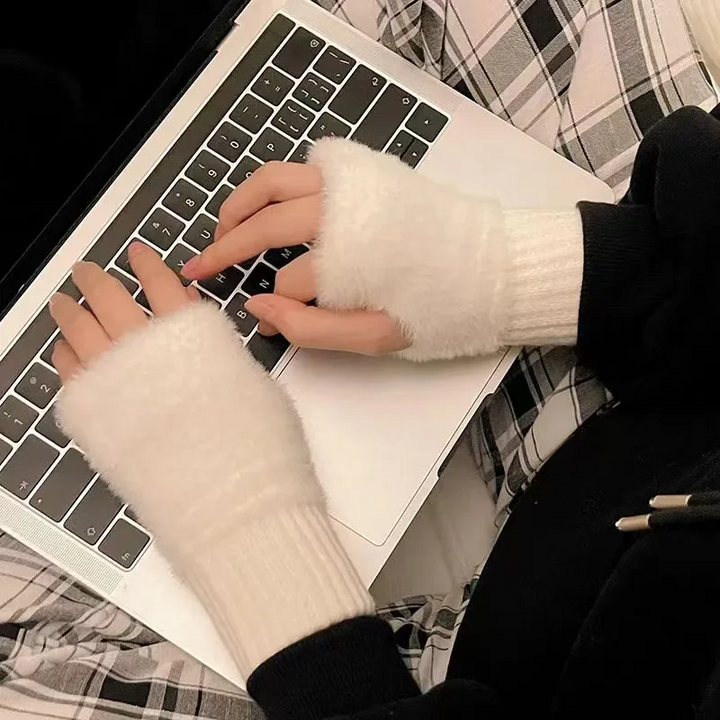 Unisex Fleece Fingerless Gloves – Warm, Soft and Functional | Kalsten