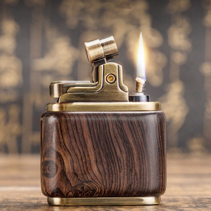 Wooden Vintage Spark Kerosene Lighter | Kalsten