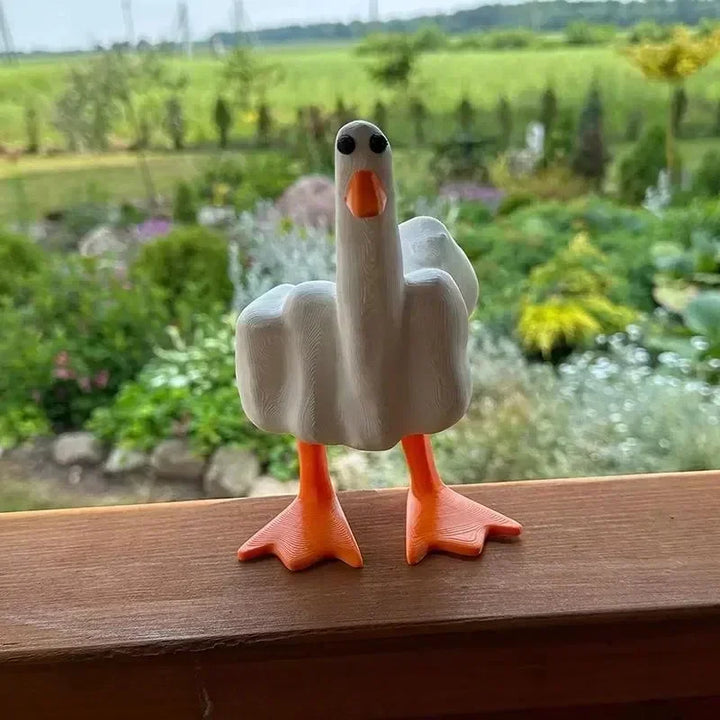 Middle Finger Resin Duck Decor | Kalsten