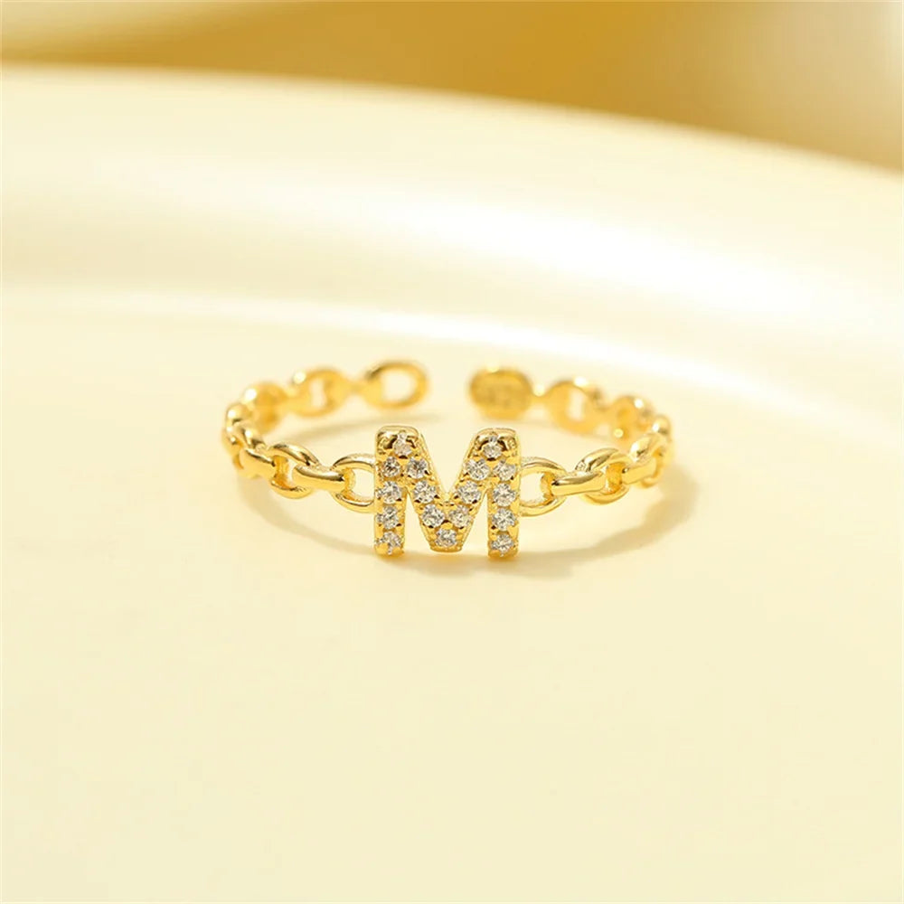 Kalsten | Dainty Diamond Letter Initial Ring