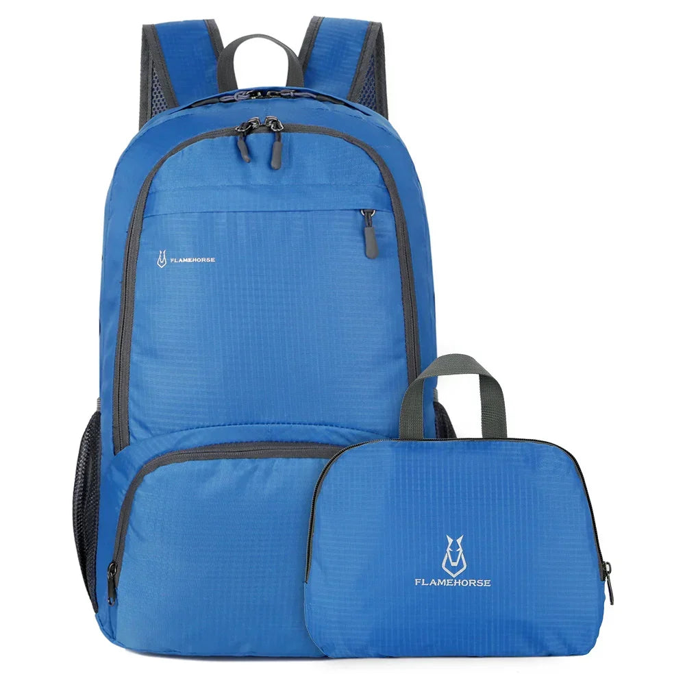 Kalsten | TrekVita Foldable Backpack | Ultralight & Waterproof | 31×14×47 cm | Outdoor & Travel Backpack for Men & Women