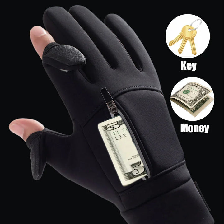 Kalsten | FrostGrip | Winter gloves with foldable fingertips | Waterproof, Windproof & Touchscreen-compatible | M–XL