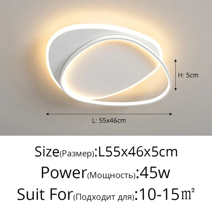 Modern LED Chandelier – Dimmable Indoor Lighting for Bedroom, Living Room, Study, and Home Decoration, 110V/220V | Kalsten