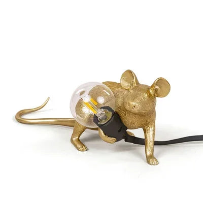 Modern USB Mouse Lamp LED Night Light – Creative Animal Shape Bedside Table Lamp for Home Decor, Bedroom, and Desktop Lighting | Kalsten