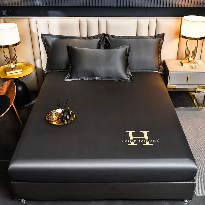 Kalsten | Solid Color Silk Bed Sheet