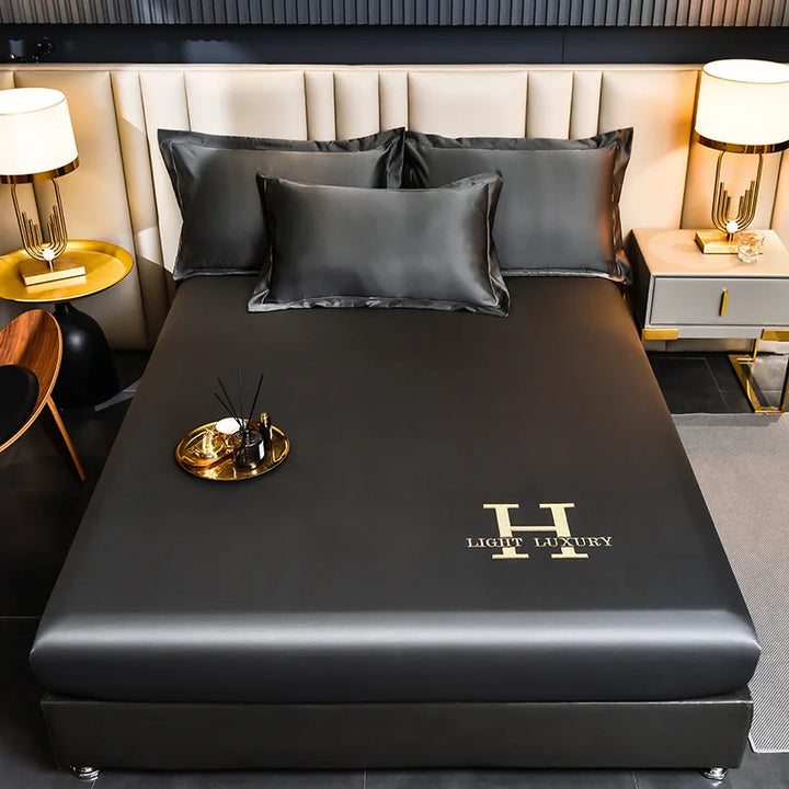 Kalsten | Solid Color Silk Bed Sheet