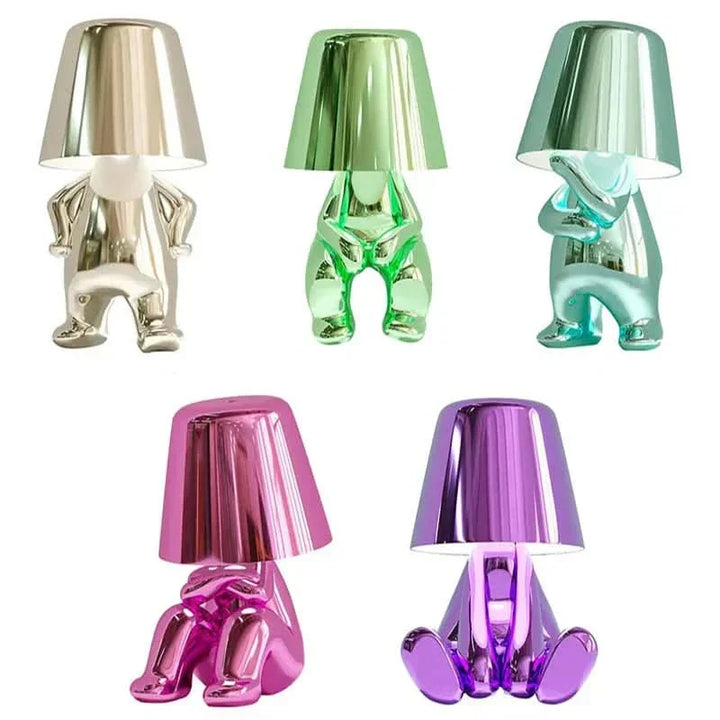 Goldie Resin Thinker LED Table Lamp | Kalsten