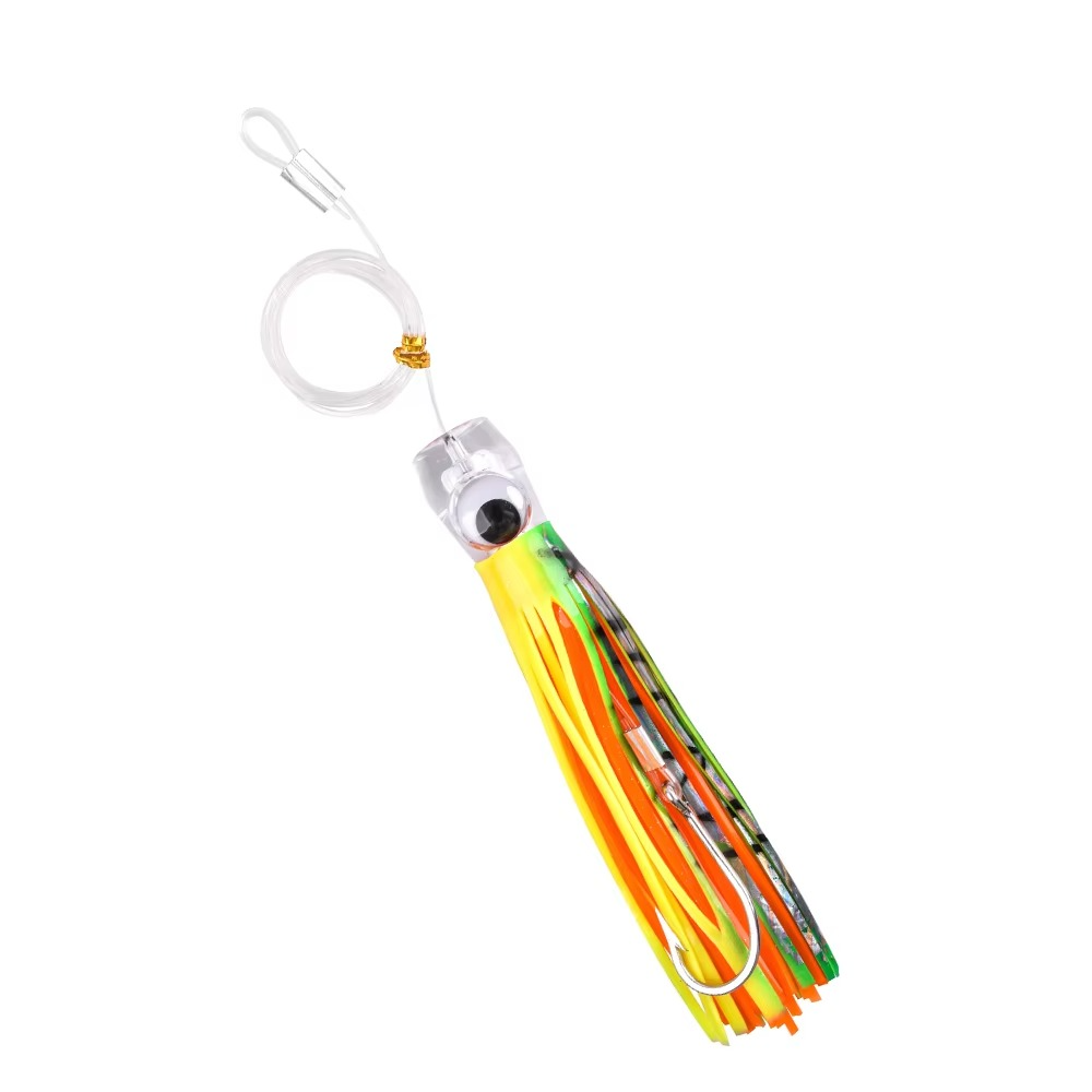 BowLift | 5pcs Rigged Trolling Skirt Tuna Lures for Mahi, Marlin, Shark, and Wahoo – Big Game Saltwater Fishing Lures