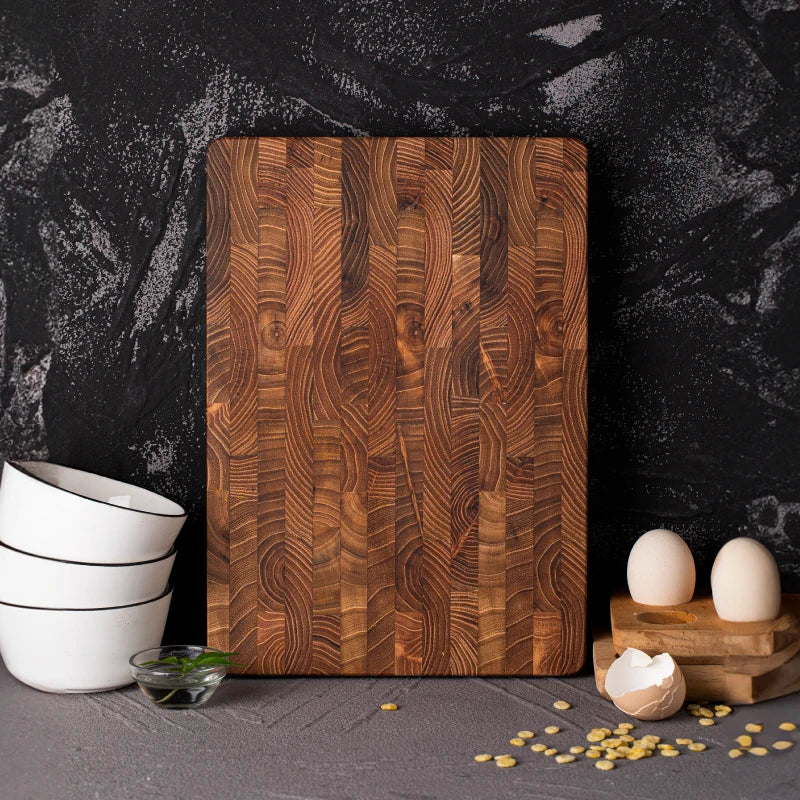 Kalsten | Cutting board made of wood – High-quality cutting board made of end grain wood for professional and amateur cooks