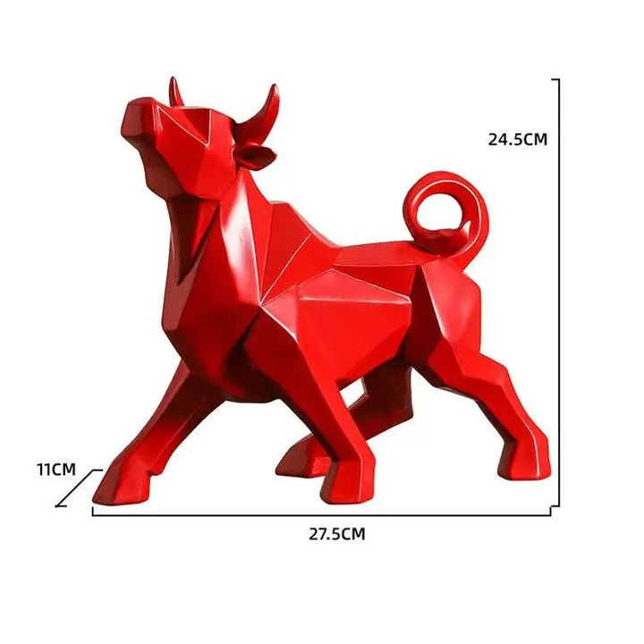 Kalsten | ToroArte Bull Sculpture | Nordic Design | Resin Figure Modern | 35 cm / 26 cm