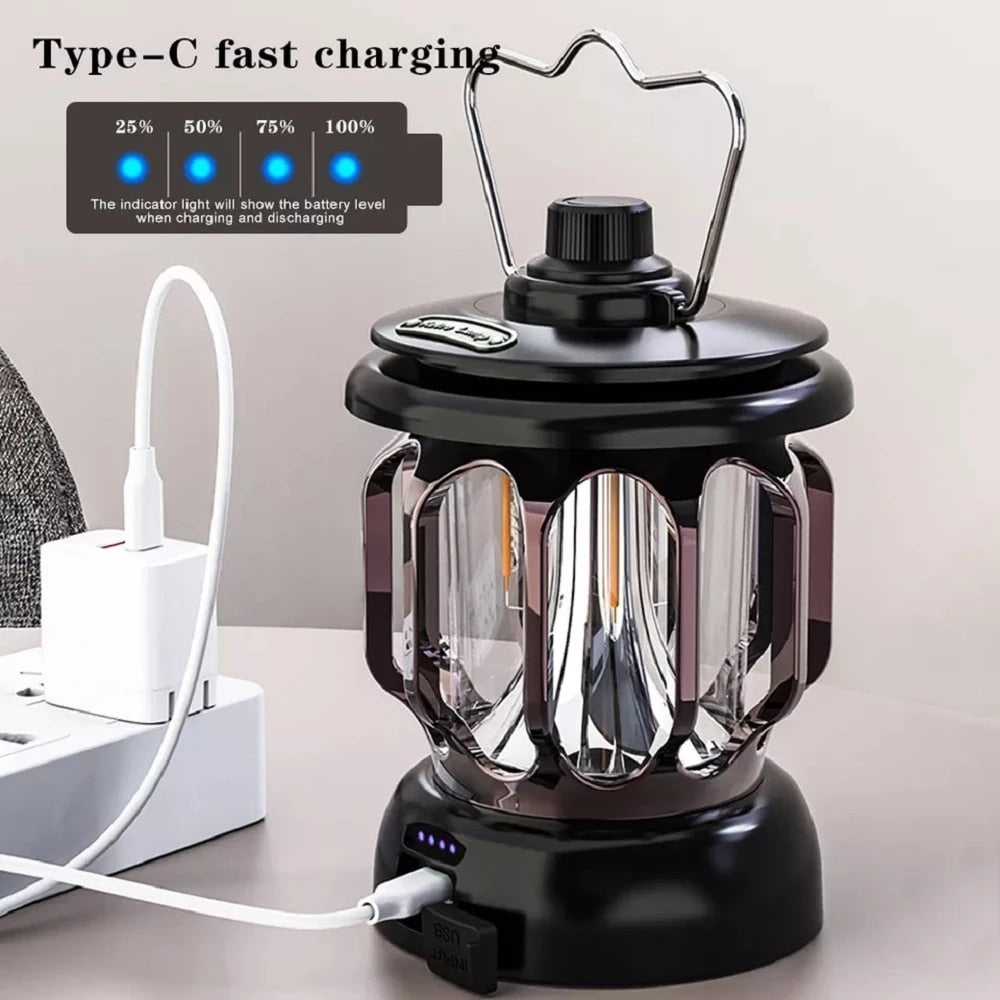 Retro Power Bank Camping LED Lamp | Kalsten
