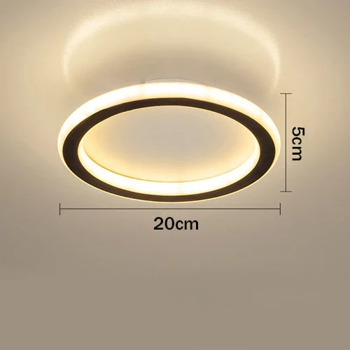 Modern Minimalist Ceiling Light – Square/Round LED Eye Protection Lamp for Bedroom, Study, Living Room, and Lounge Areas (90-260V) | Kalsten