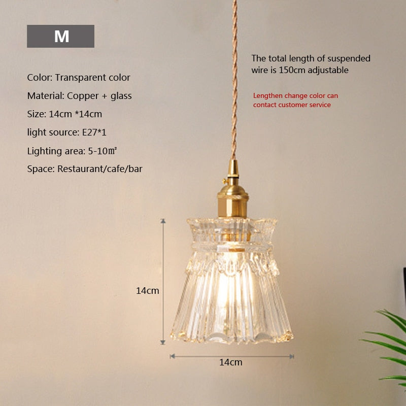 Nordic Brilliance Transparent Glass Pendant Lamp | Kalsten