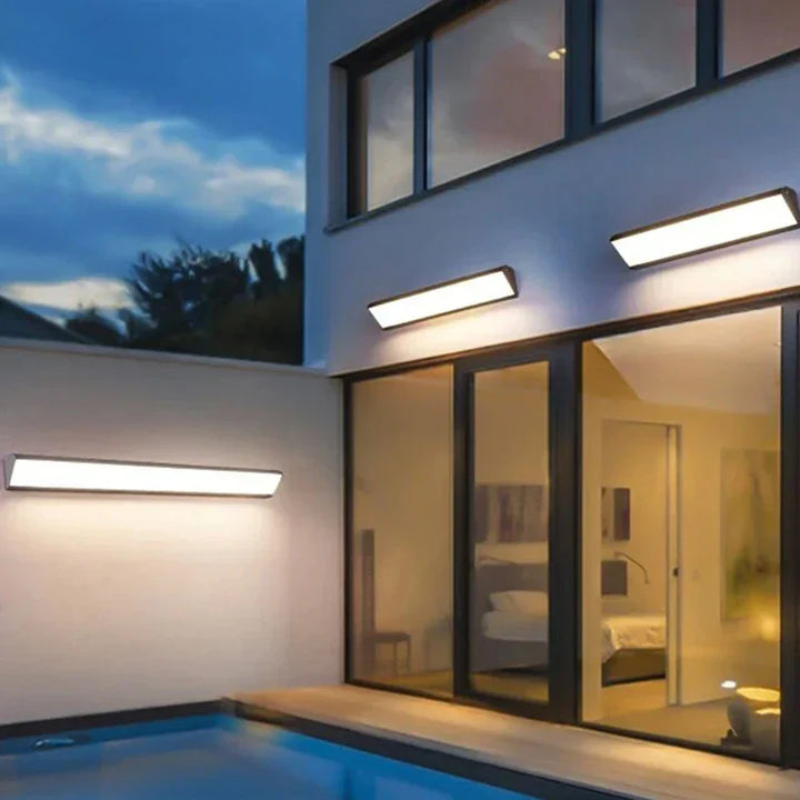Long Strip LED Outdoor Wall Lamps - Waterproof Aluminum Lights for Porch, Garden, Corridor | Kalsten