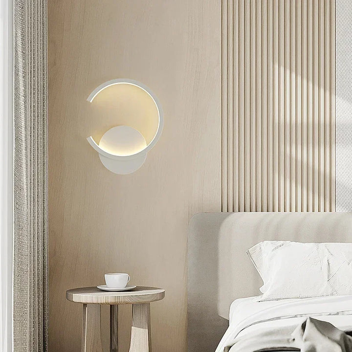 Modern LED Wall Lamp – Nordic Style Black, White, and Gold Wall Lighting for Living Room, Bedroom, Aisle, and Home Decor | Kalsten
