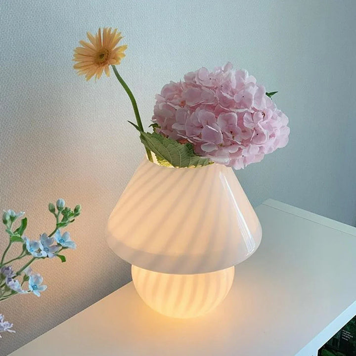 Murano Table Lamp - Unique Glass Mushroom Desk Lamp for Magical Atmosphere Kalsten