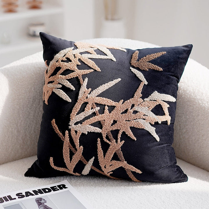 Embroidered Orchid Pillowcase | Kalsten