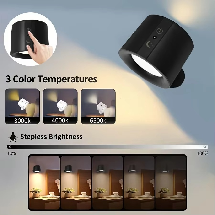 Rechargeable Magnetic Double-Sided LED Wall Lamp