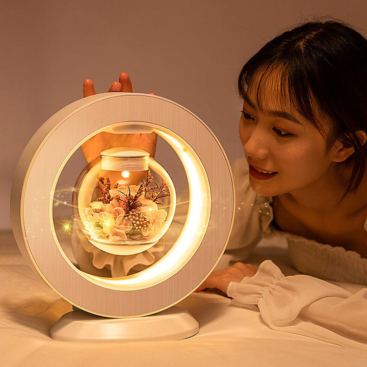 Magnetic Love Forever Levitating Flower Lamp | Kalsten