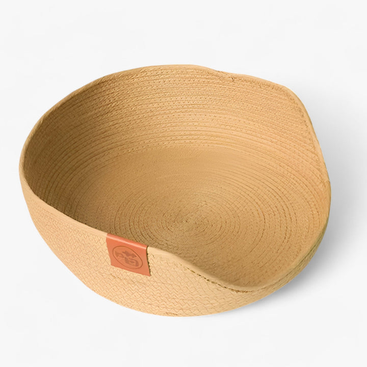 Kalsten | Handwoven Bamboo Pet Bed with Soft Cushion – Luna Nest