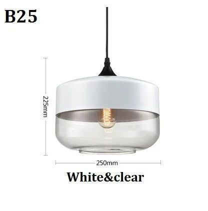 Modern Glass Pendant Lighting – Retro Ceiling Lamp for Kitchen, Dining Room, Bedroom, Bar, Cafe, and Indoor Table Decoration | Kalsten