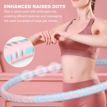 BowLift | Detachable Stainless Steel Weighted Fitness Hoop for Full Body Exercise