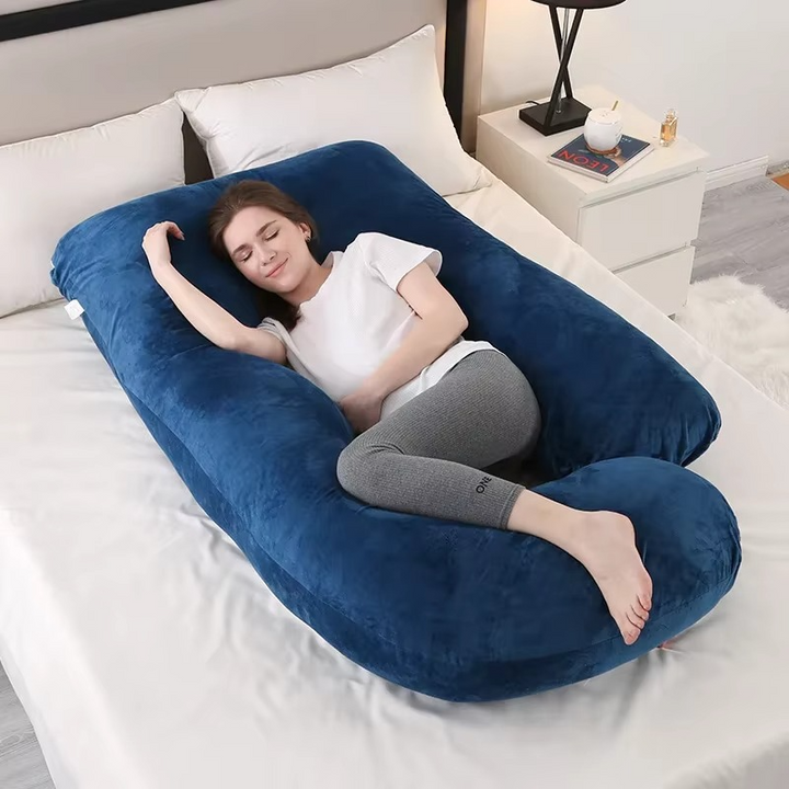 Kalsten | J-Shaped Maternity Support Pillow for Side Sleeping and Breastfeeding