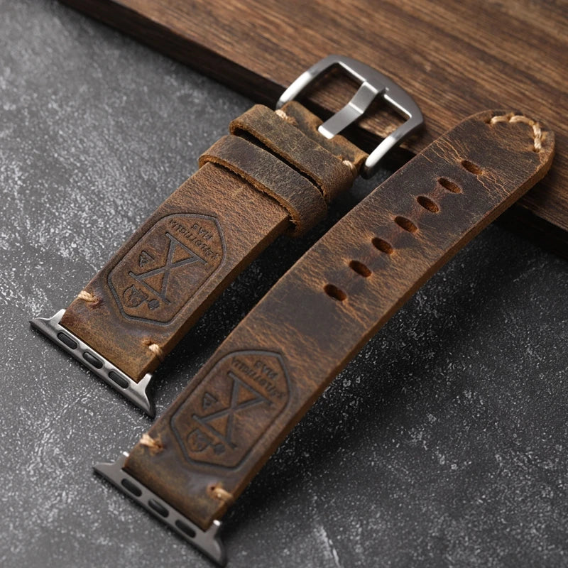 Kalsten | Handcrafted genuine leather cowhide Apple Watch band